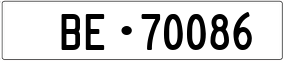 Trailer License Plate